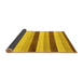 Sideview of Solid Yellow Modern Rug, abs127yw