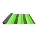 Sideview of Solid Green Modern Rug, abs127grn