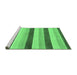 Sideview of Machine Washable Solid Emerald Green Modern Area Rugs, wshabs127emgrn