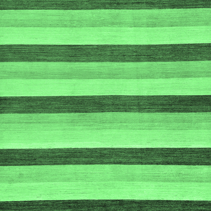 Square Machine Washable Solid Emerald Green Modern Area Rugs, wshabs127emgrn