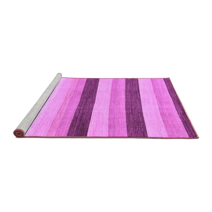 Sideview of Machine Washable Solid Purple Modern Area Rugs, wshabs127pur