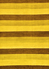 Solid Yellow Modern Rug, abs127yw