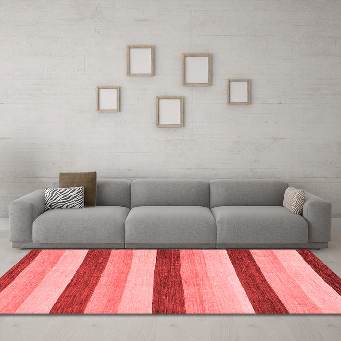 Modern Red Washable Rugs