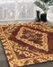 Machine Washable Abstract Yellow Rug in a Family Room, wshabs1280