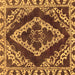 Square Abstract Brown Modern Rug, abs1280brn