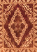 Machine Washable Abstract Orange Modern Area Rugs, wshabs1280org