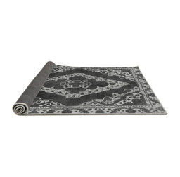 Sideview of Abstract Gray Modern Rug, abs1280gry