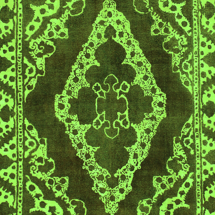 Machine Washable Abstract Green Modern Area Rugs, wshabs1280grn