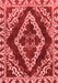 Abstract Red Modern Area Rugs