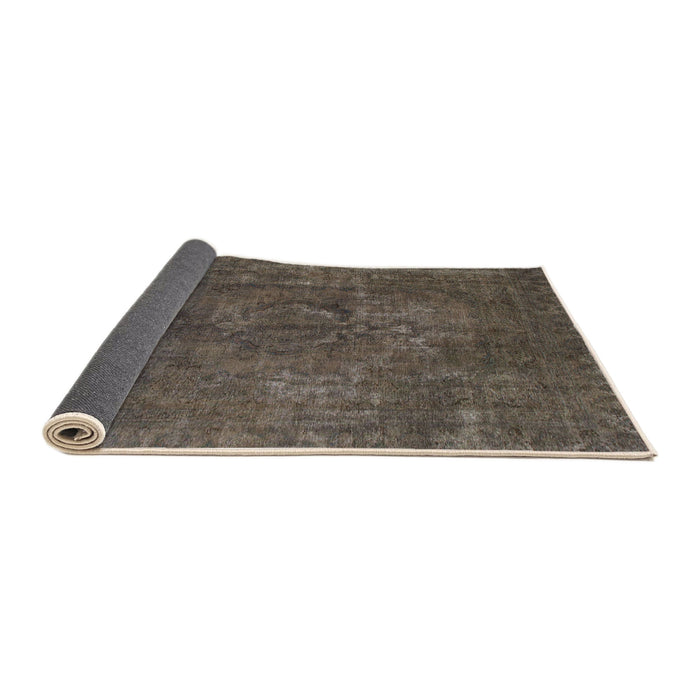 Sideview of Abstract Puce Purple Modern Rug, abs1281