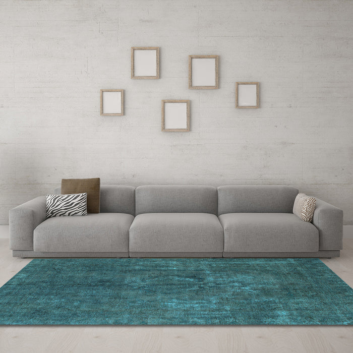 Machine Washable Abstract Light Blue Modern Rug in a Living Room, wshabs1281lblu