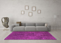 Machine Washable Abstract Pink Modern Rug, wshabs1281pnk