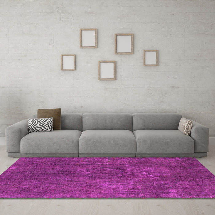 Machine Washable Abstract Pink Modern Rug in a Living Room, wshabs1281pnk