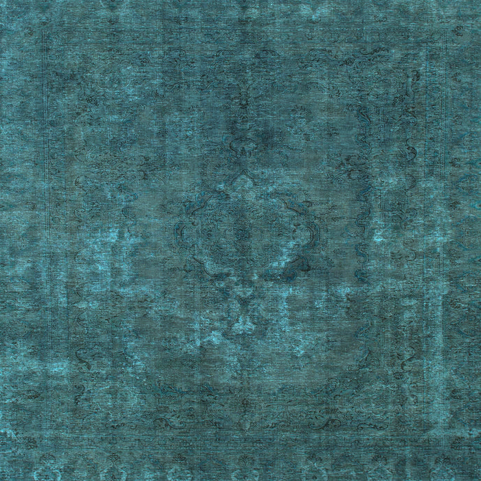 Square Machine Washable Abstract Light Blue Modern Rug, wshabs1281lblu