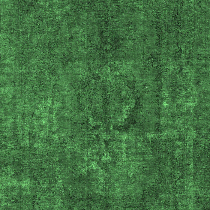 Machine Washable Abstract Emerald Green Modern Area Rugs, wshabs1281emgrn