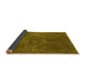 Sideview of Abstract Yellow Modern Rug, abs1281yw