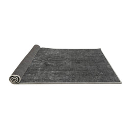 Sideview of Abstract Gray Modern Rug, abs1281gry