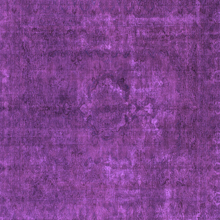 Square Abstract Purple Modern Rug, abs1281pur
