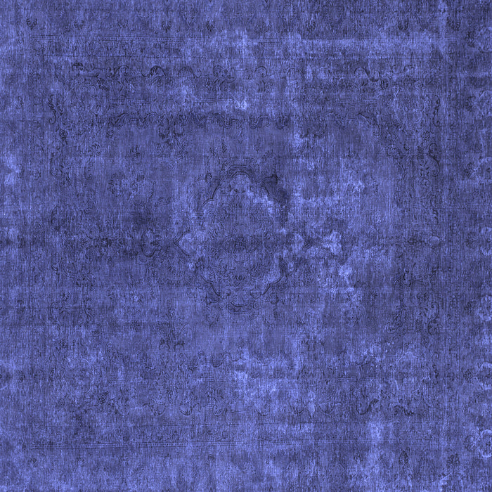 Square Machine Washable Abstract Blue Modern Rug, wshabs1281blu