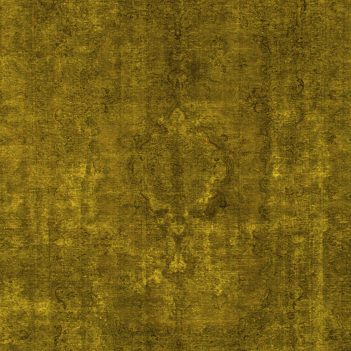 Abstract Yellow Modern Rug, abs1281yw