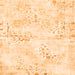 Square Abstract Orange Modern Rug, abs1282org