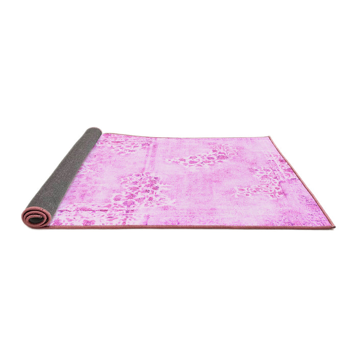 Sideview of Abstract Pink Modern Rug, abs1282pnk