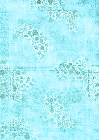 Abstract Light Blue Modern Rug, abs1282lblu