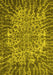 Machine Washable Abstract Yellow Modern Rug, wshabs1283yw