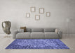 Machine Washable Abstract Blue Modern Rug in a Living Room, wshabs1283blu