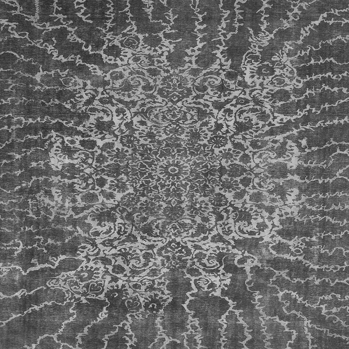 Square Machine Washable Abstract Gray Modern Rug, wshabs1283gry