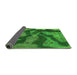 Sideview of Abstract Green Modern Rug, abs1284grn