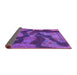 Sideview of Abstract Purple Modern Rug, abs1284pur