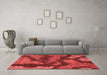 Modern Red Washable Rugs