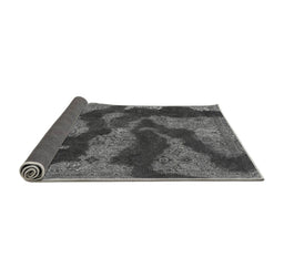 Sideview of Abstract Gray Modern Rug, abs1284gry