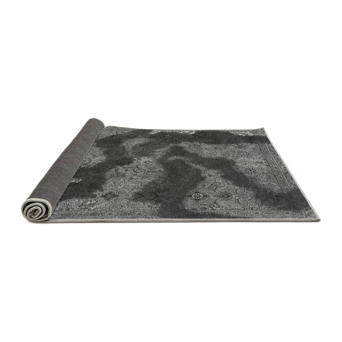 Sideview of Abstract Gray Modern Rug, abs1284gry