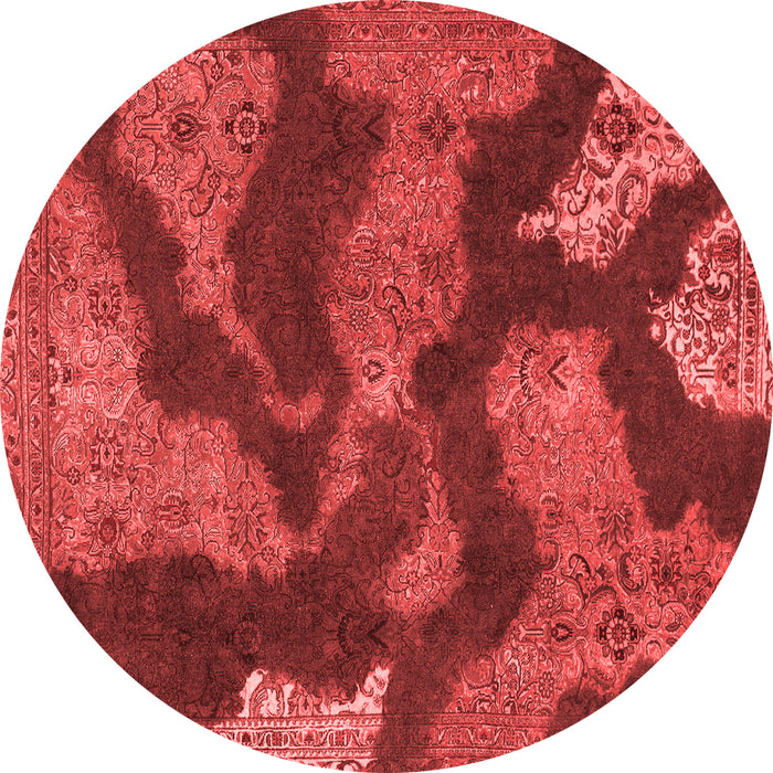Machine Washable Abstract Red Modern Rug, wshabs1284red