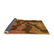 Sideview of Abstract Orange Modern Rug, abs1284org