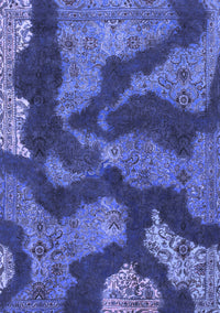 Abstract Blue Modern Rug, abs1284blu