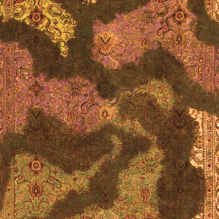 Machine Washable Abstract Orange Modern Area Rugs, wshabs1284org