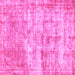 Square Abstract Pink Modern Rug, abs1285pnk