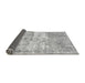 Sideview of Abstract Gray Modern Rug, abs1285gry