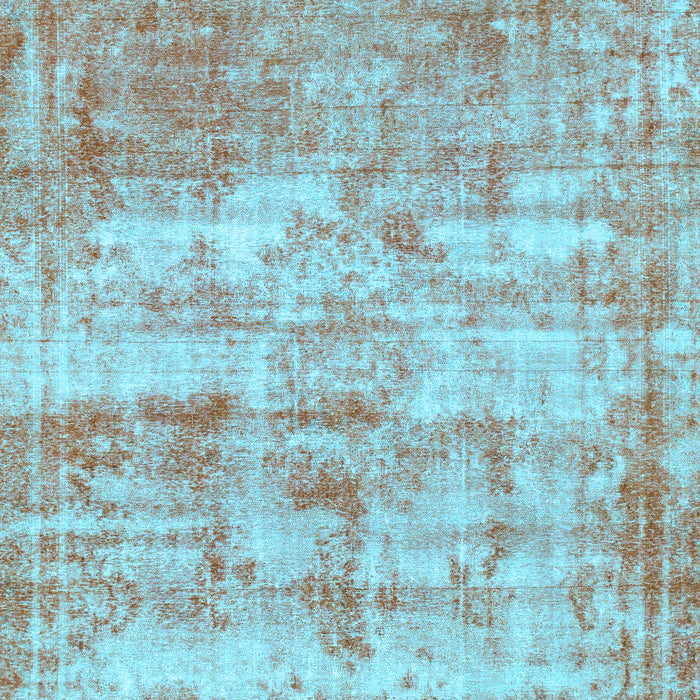Machine Washable Abstract Light Blue Modern Rug, wshabs1285lblu