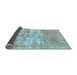 Sideview of Abstract Light Blue Modern Rug, abs1285lblu