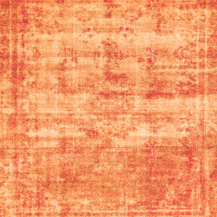 Square Abstract Orange Modern Rug, abs1285org