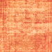 Square Abstract Orange Modern Rug, abs1285org