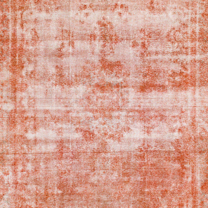 Machine Washable Abstract Pastel Orange Rug, wshabs1285
