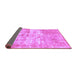 Sideview of Abstract Purple Modern Rug, abs1285pur