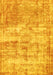 Abstract Yellow Modern Rug, abs1285yw