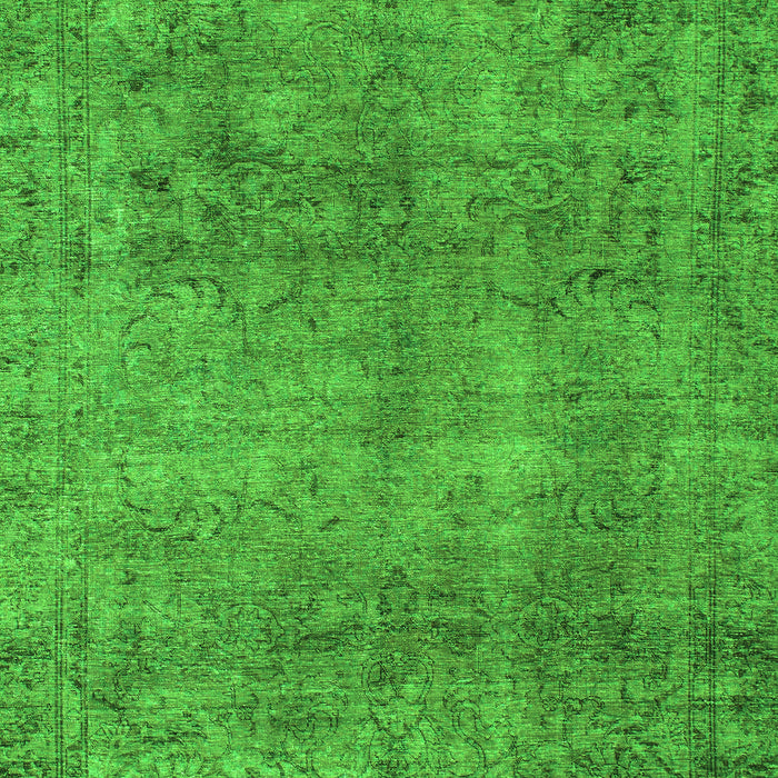 Machine Washable Abstract Green Modern Area Rugs, wshabs1286grn