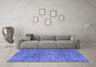 Machine Washable Abstract Blue Modern Rug in a Living Room, wshabs1286blu